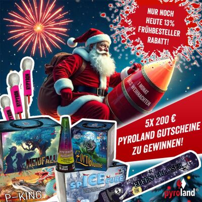 Pyroland-Gutschein Gewinnspiel November 2024 - News | Pyroland-Gutschein Gewinnspiel Nov 2024