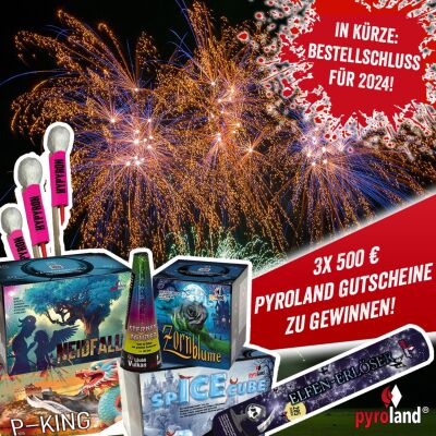  3x 500€ Feuerwerk Gutschein Gewinnspiel Dezember 2024 - News | Letzte Chance Gewinnspiel Dezember 24