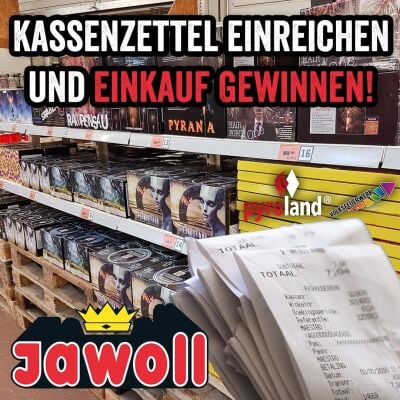 Pyroland Kassenzettel Gewinnspiel  - Pyroland Kassenzettel Feuerwerk Gewinnspiel 2024