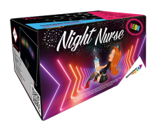 Night Nurse Neon 25-Schuss-Feuerwerk-Batterie