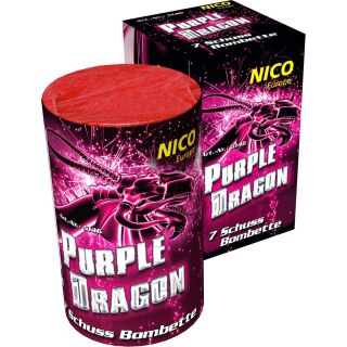 Purple Dragon 7-Schuss-Feuerwerk-Batterie