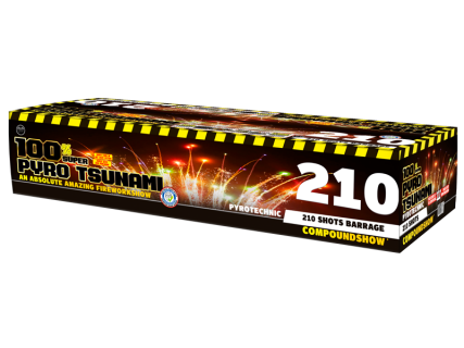 Pyro Tsunami 210-Schuss-Verbundfeuerwerk