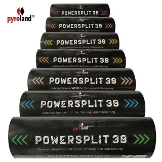 POWERSPLIT 38 mit Reißzünder 20s, Schwarz VE_100