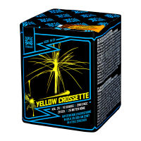 Yellow Crossette 16-Schuss-Feuerwerksbatterie