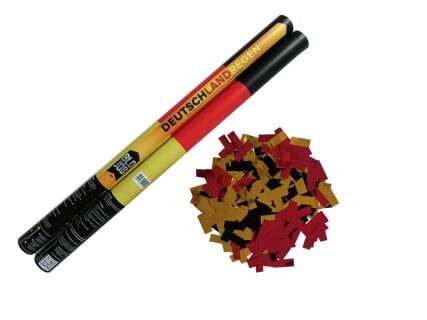 Deutschlandregen 80cm Papierflitter schwarz-rot-gold