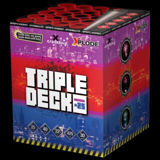 Triple Deck 25-Schuss-Feuerwerk-Batterie 6er Pack (Stahlkäfig)