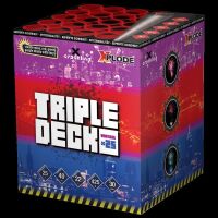 Triple Deck 25-Schuss-Feuerwerk-Batterie 4er Pack...