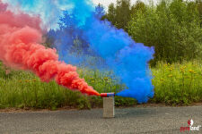 Rauchgranate Rot/Blau 40s